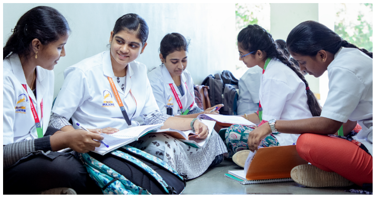 Students laughing