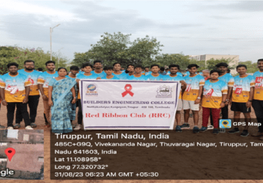 District Level-HIV/AIDS Awareness Marathon (Red Run) Competition at Chikkanna Government Arts  College on 31.08.2023